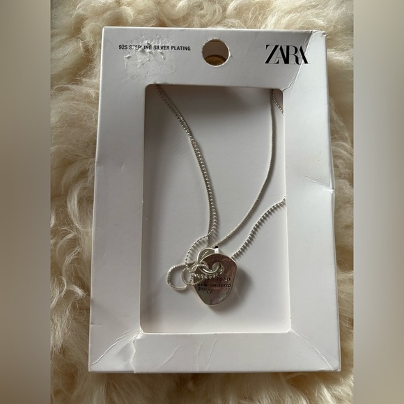 Zara silver double chain with pendant - Picture 4 of 4
